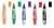 Viltstift PILOT Begreen whiteboard rond medium assorti etui à 5 stuks