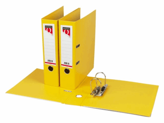 ORDNER QUANTORE A4 80MM PP GEEL  artikel afbeelding