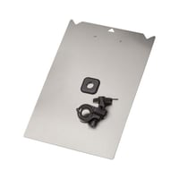Klembord van aluminium voor montage op wagens, voor A4 l x b = 350x240 mm
