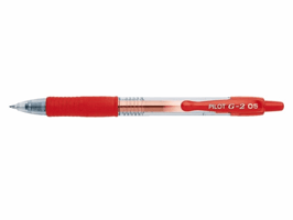 Gelschrijver PILOT G-2 fijn rood