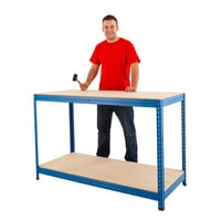 Werktafel met 2 etages breedte 1800 mm