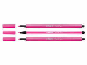 VILTSTIFT STABILO 68/056 NEON ROZE  artikel afbeelding
