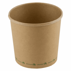 Kraft/PLA soepbeker 26oz/750ml/117mmØx110mm artikel afbeelding