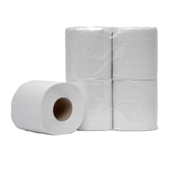 Toiletpapier Euro, recycled, wit - 2 laags