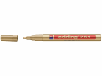 VILTSTIFT EDDING 751 LAK ROND 2MM GOUD artikel afbeelding