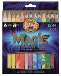 Kleurpotloden Koh-i-Noor Jumbo Magic doos 13 kleuren artikel afbeelding