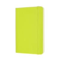 Notitieboek Moleskine pocket 90x140mm blanco soft cover lemon green