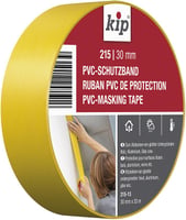 Kip 215 PVC-Masking Tape - geel, breedte 30 mm x lengte 33 m artikel afbeelding