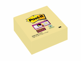 Post-it® Super Sticky - Neonkleuren 76 x 76 mm, kanariegeel (blok 270 vel)