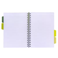 Projectboek Pukka Recycled B5 lijn 4-tabs 200 pagina's 80gr groen