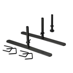 Montageset voor geluiddempend scheidingswandsysteem SOFTLINE zwart