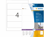 RUGETIKET HERMA MOVABLE 10160 192X59MM 100ST WIT artikel afbeelding