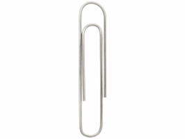 Paperclip SPLS 50mm vernikkeld/doos 100