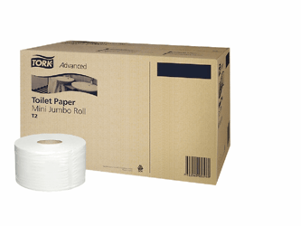 TORK Advanced mini jumbo toiletpapier 2 laags, 850 vel (verpakking 12 rollen) artikel afbeelding