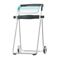 Rolhouder voor poetspapier vloerstandaard turquoise / wit - Tork 652000