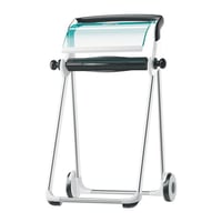 Rolhouder voor poetspapier vloerstandaard turquoise / wit - Tork 652000