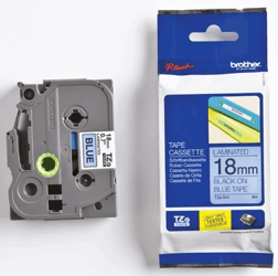 LABELTAPE BROTHER TZE-541 18MMX8M BLAUW/ZWART artikel afbeelding