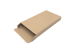 Brievenbusdoos A5 met zijklep, 255x160x26mm binnenmaat, bruin (Pallet 6600 stuks)