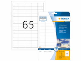 Herma Diepvriesetiketten, 38.1 x 21.2 mm, 1625 stuks, wit (pak 1625 stuks)