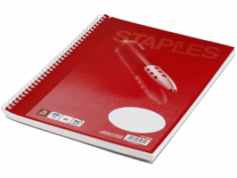 Staples Spiraalblok A4+, gelijnd (pak 5 x 100 vel)