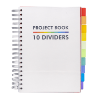 Projectboek Pukka White B5 lijn 10-tabs 400 pagina's 80gr