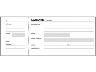 Sigel Expres Kas- en kwitantieformulieren Kwitantieboek, 84 x 205, 100 vel (krimp 5 stuks) artikel afbeelding