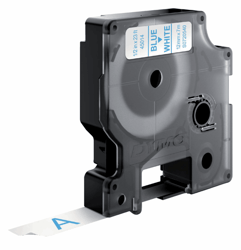 Dymo D1 labeltape 9 mm Blauw op wit 40914 artikel afbeelding