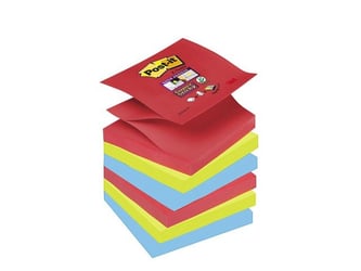 Super Sticky Z-Notes, Playful Colour Collection, 76 x 76 mm