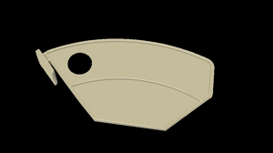 Afstandsplaat tbv etikettendispenser