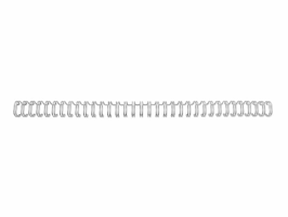 Draadrug GBC 8mm 34-rings A4 zilver 100 stuks