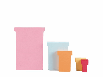 Nobo T-Kaart Maat 1,5, Papier, 170 g/m², 53 x 36 mm, Oranje (pak 100 stuks) artikel afbeelding