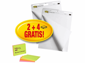 Flipoverpapier Post-it blanc+notes/ds2+4 artikel afbeelding