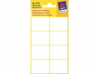 ETIKET AVERY ZWECK 3078 38X29MM 40ST  artikel afbeelding