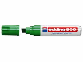 Edding Permanent marker 800 4 - 12 mm, groen (pak 5 stuks) artikel afbeelding