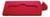 Deksel Rubbermaid Slim Jim Recyclestation gesloten rood