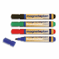 Board- en flip-overmarkers, in verschillende kleuren per set 6 x rood, blauw, groen en zwart VE = 24 stuks