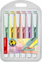 Markeerstift STABILO Swing cool 275/6 pastel assorti etui à 6 stuks