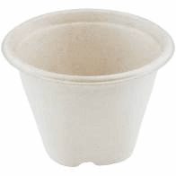 Suikerriet soepbeker 500ml/13cmØ x 9cm hoog, kleur bruin