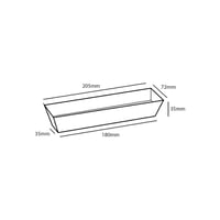 FSC® kraft/PLA coated snackbakje 180x35x35mm A16