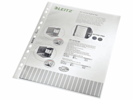 Showtas Leitz Premium 0.10mm PP A4 transparant 100 stuks
