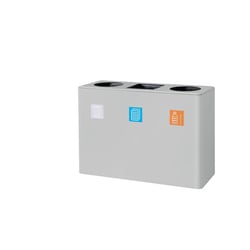 Verzamelstation voor recyclebare materialen inhoud 3x30 l met binnenemmers