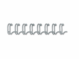 Draadrug Fellowes 8mm 34-rings A4 zilver 100stuks