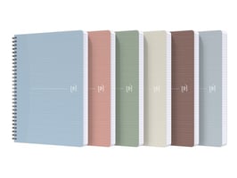 My Rec'Up Spiraalblok, A5 Gelijnd, 90 vel, 90g, 100% gerecycled papier, Assorti