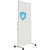 Hygiënewhiteboard, mobiel geëmailleerd, antibacterieel bordoppervlak h x b x d = 1900x815x505 mm