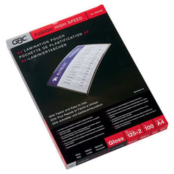 Lamineerhoes GBC HighSpeed™ glanzend foliedikte 125 µm, VE = 100 stuks voor formaat A4