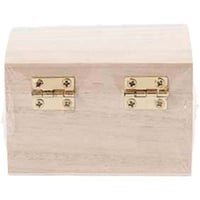 Schatkist Creotime 8x6x4,5cm hout