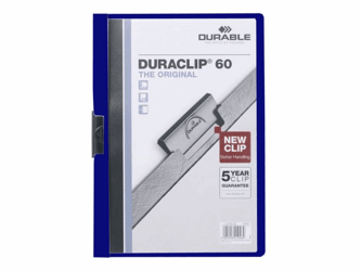 Klemmap Duraclip A4 3mm d'blauw/ds 25 artikel afbeelding