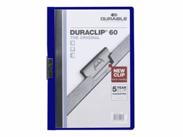 Klemmap Duraclip A4 3mm d'blauw/ds 25