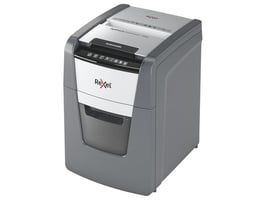 Rexel Optimum Auto+ 100X Automatische Papiervernietiger, P4 Cross-Cut Snippers, 34L, 100 Vellen, Zwart