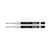 Gelpenvulling Parker zwart 0.7mm blister à 2 stuks